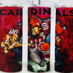 Football Arizona Team 20 oz Skinny Tumbler Stainless Steel